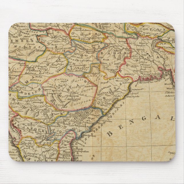 Tapis De Souris Carte du Hindostan ou de l'Inde (Devant)
