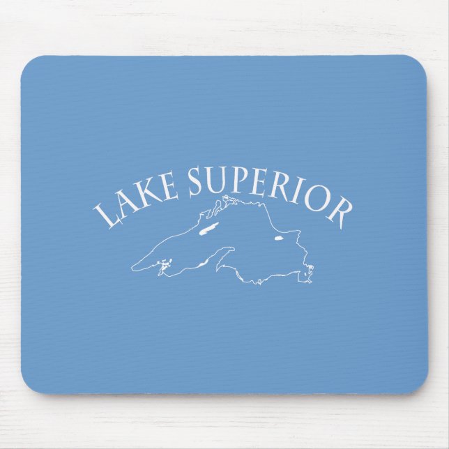 Tapis De Souris Carte du lac Supérieur (Devant)