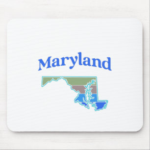 Tapis De Souris Carte du Maryland