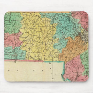 Tapis De Souris Carte Du Massachusetts