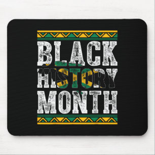 Tapis De Souris Carte du Mois de l'histoire des Noirs de Jamaïque