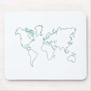 Tapis De Souris Carte du monde
