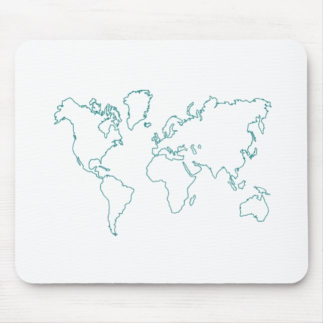 Tapis De Souris Carte du monde (Devant)