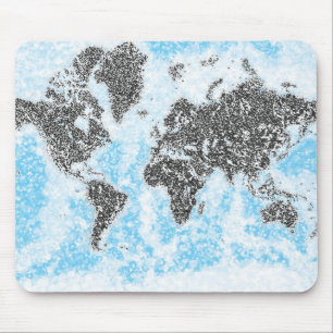Tapis de souris carte du monde