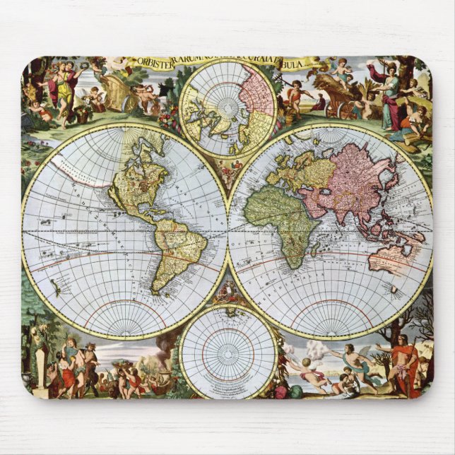 Tapis De Souris Carte du monde (Devant)