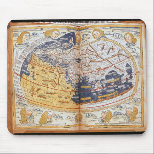 Tapis De Souris Carte du monde, 1486