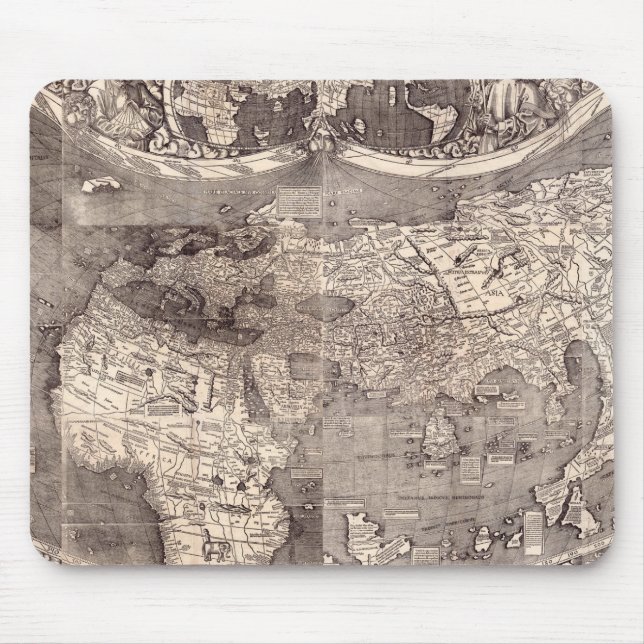 Tapis De Souris Carte du monde | 1507 (Devant)