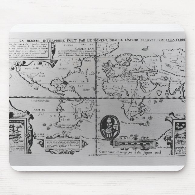 Tapis De Souris Carte du monde affectant les expéditions (Devant)