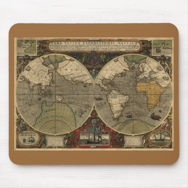 Tapis De Souris Carte du monde antique (Devant)