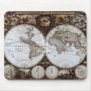 Tapis De Souris Carte du monde antique