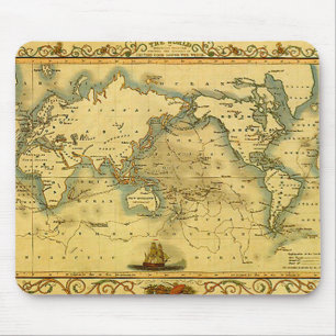 Tapis De Souris Carte du monde antique