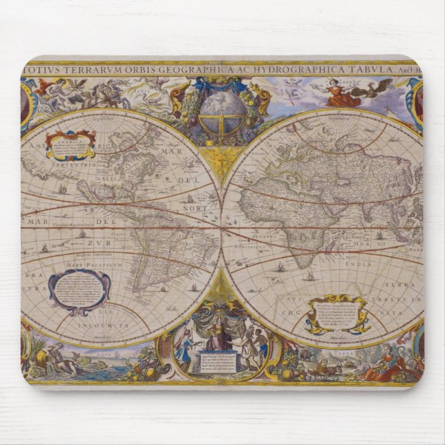 Tapis De Souris Carte du monde antique 2 (Devant)