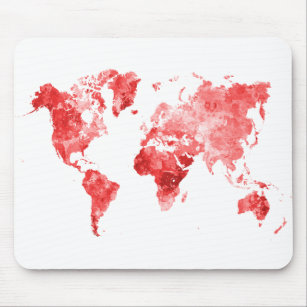 Tapis de souris for Sale avec l'œuvre « Carte du monde » de l