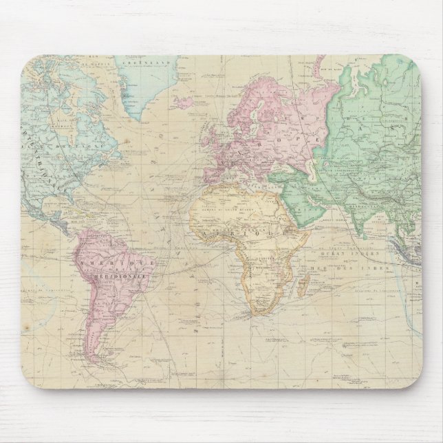 Tapis De Souris Carte du monde historique 2 (Devant)