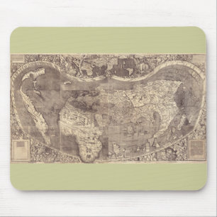 Tapis De Souris Carte du monde Martin Waldseemuller 1507