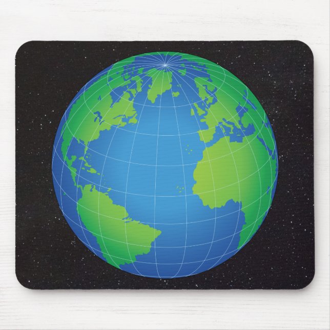 Tapis De Souris Carte du monde Starry Sky (Devant)