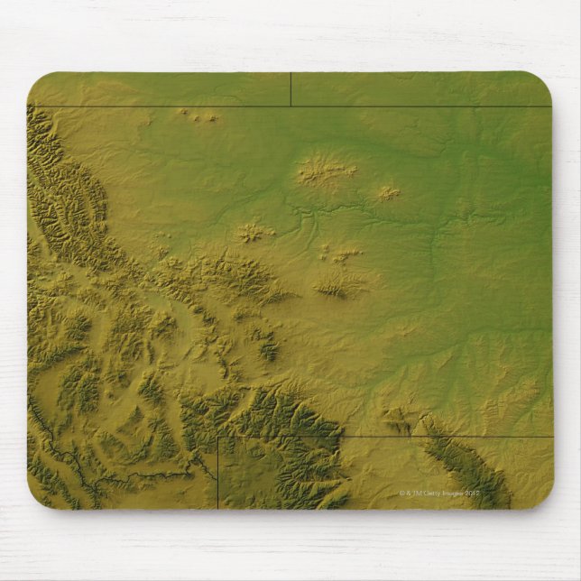 Tapis De Souris Carte du Montana (Devant)
