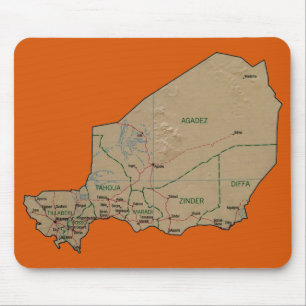 Tapis De Souris Carte du Niger