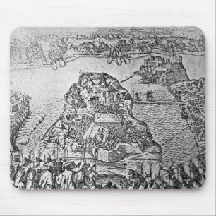 Tapis De Souris Carte du siège de Malte en 1565