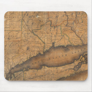 Tapis De Souris Carte du sud de l'État de New York