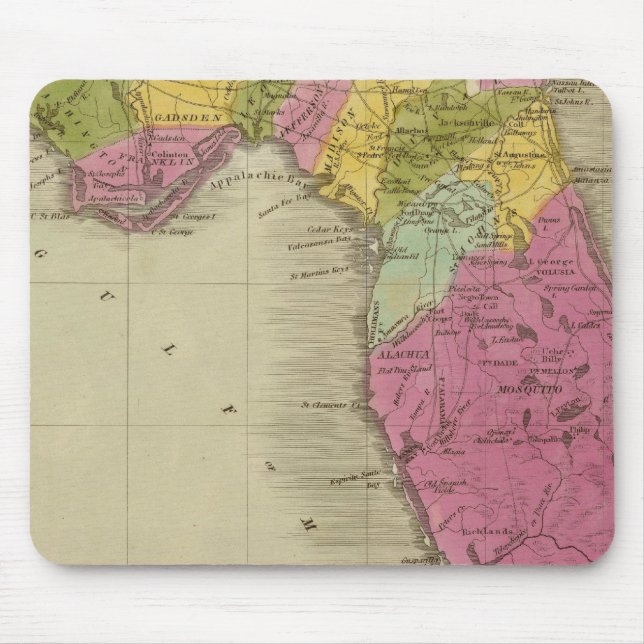 Tapis De Souris Carte du territoire de Floride (Devant)