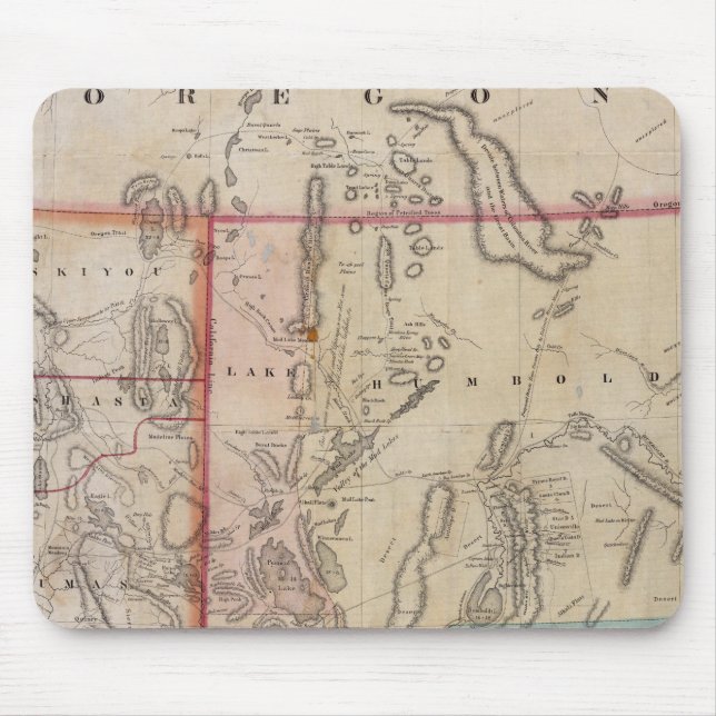 Tapis De Souris Carte du territoire du Nevada de DeGroot (Devant)