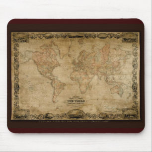 Tapis De Souris Carte du vieux monde COLTONS c1847
