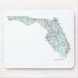 Tapis De Souris Carte d'un état à un autre Mousepad de la Floride