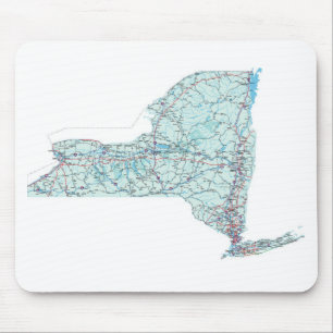 Tapis De Souris Carte d'un état à un autre Mousepad de New York