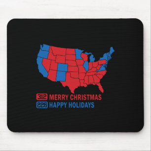 Tapis De Souris Carte électorale de 2024 Joyeux glissement de terr