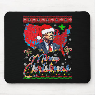 Tapis De Souris Carte électorale Trump Joyeux Noël Père Noël H