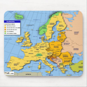 Tapis De Souris Carte européenne mousepad