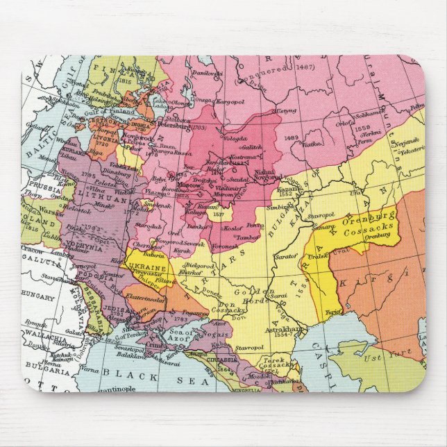 TAPIS DE SOURIS CARTE : EXPANSION DE LA RUSSIE (Devant)