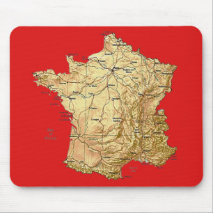 Tapis De Souris Carte France Mousepad