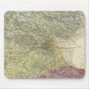 Tapis De Souris Carte géologique Dublin