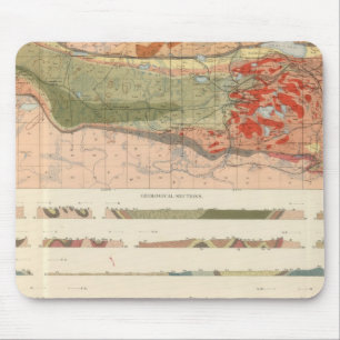 Tapis De Souris Carte géologique générale du district de Marque