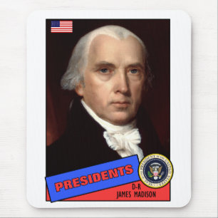 Tapis De Souris Carte James Madison Baseball