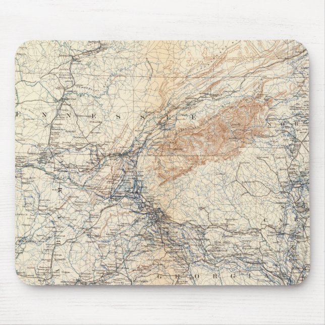Tapis De Souris Carte militaire, WT Sherman (Devant)