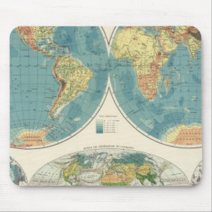 Tapis De Souris Carte mondiale Atlas 2