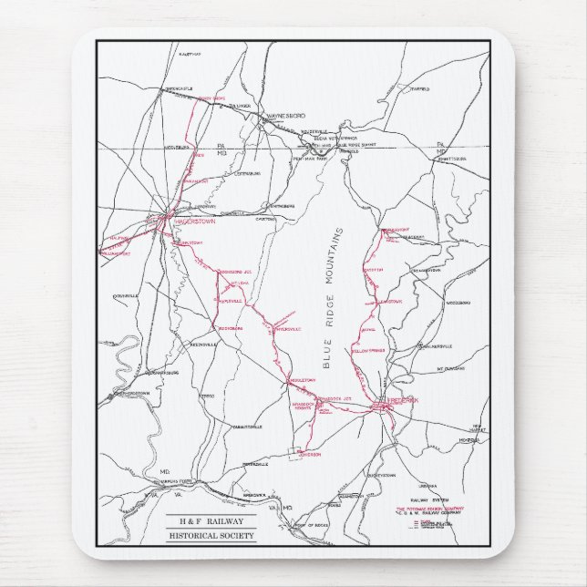 Tapis De Souris Carte Mousepad de système de H&F (Devant)