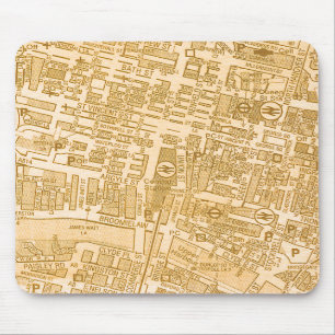 Tapis De Souris Carte Mousepad de ville de Glasgow