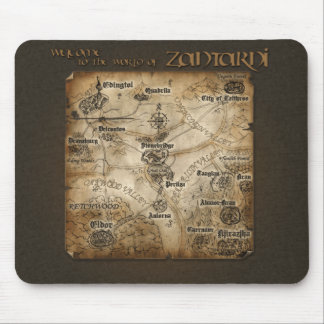 Tapis De Souris Carte Mousepad de Zantarni