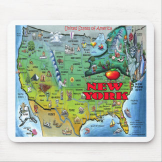Tapis De Souris Carte New York USA