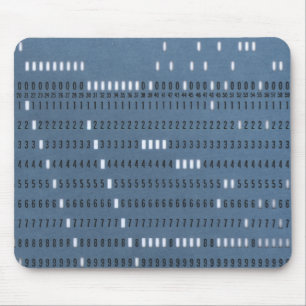 Tapis De Souris Carte poinçonnée vintage pour ordinateur