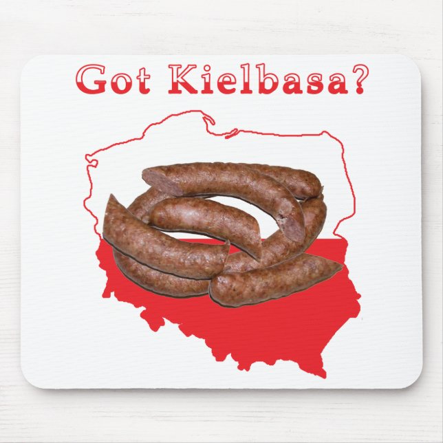 Tapis De Souris Carte Polonaise Kielbasa (Devant)