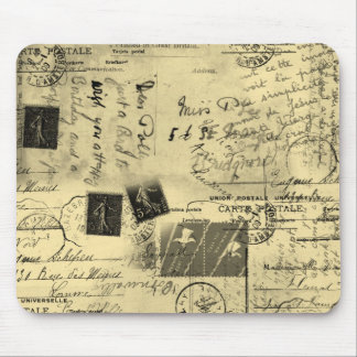 Tapis de souris carte postale ancienne