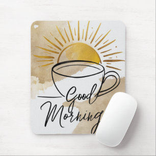 Tapis De Souris Carte postale Good Morning