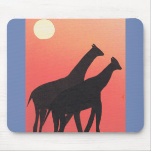 Tapis De Souris Carte souris avec design Giraffe