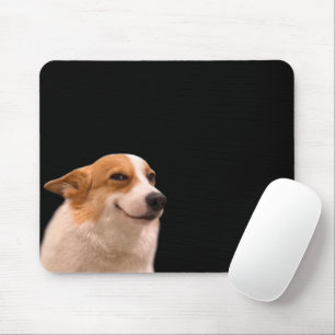 Tapis De Souris Carte souris Corgi souriante