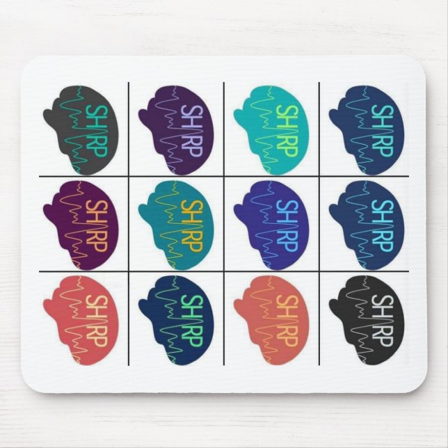 Tapis De Souris CARTE Souris multicolore SHARP (Devant)